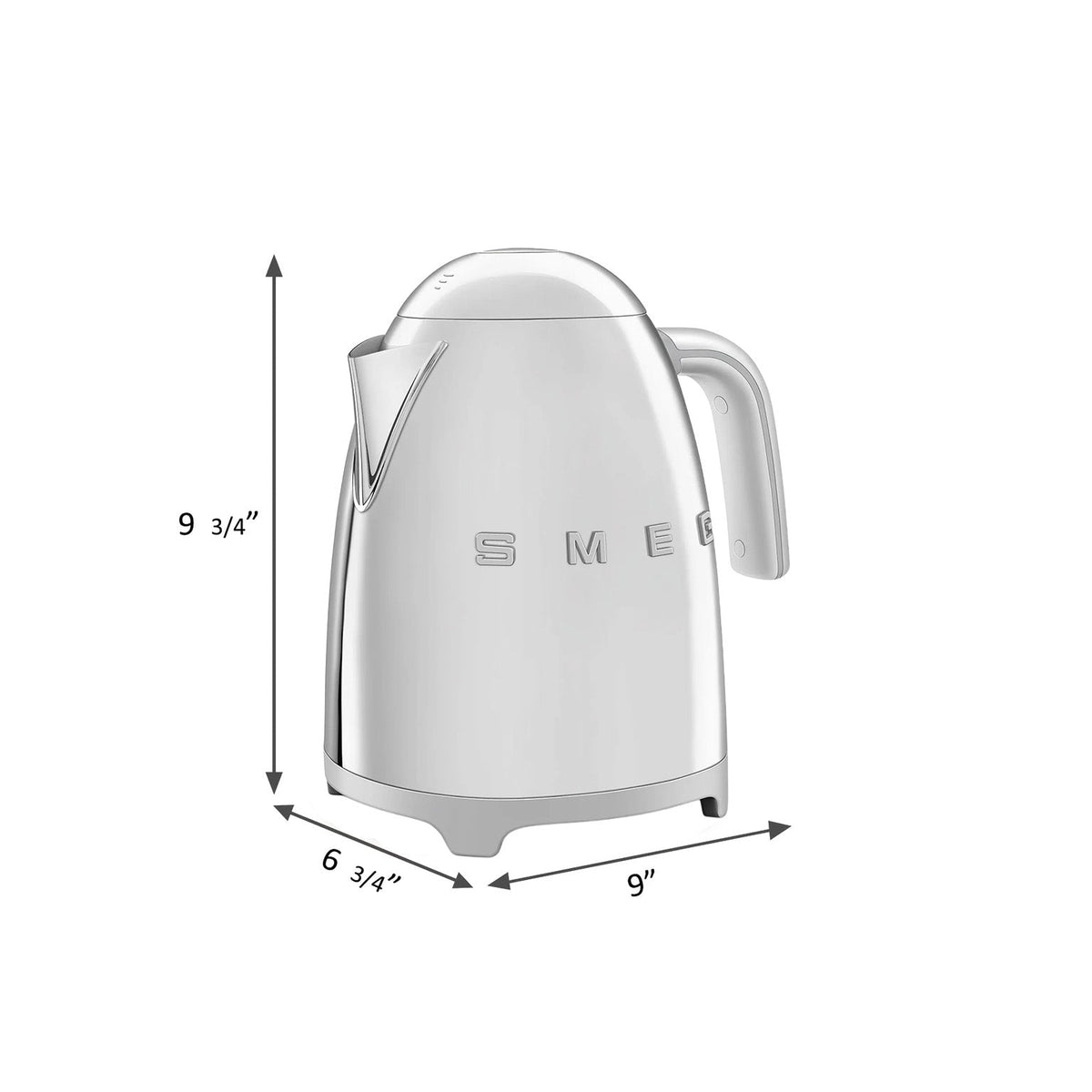 SMEG 7-Cup Electric Kettle (KLF03) – Stainless Steel