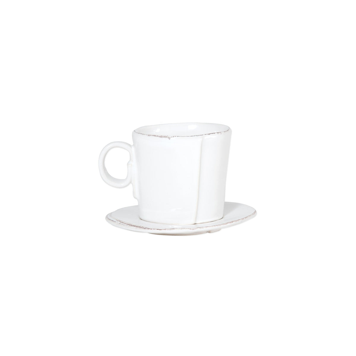 Lastra Espresso Cup & Saucer - White