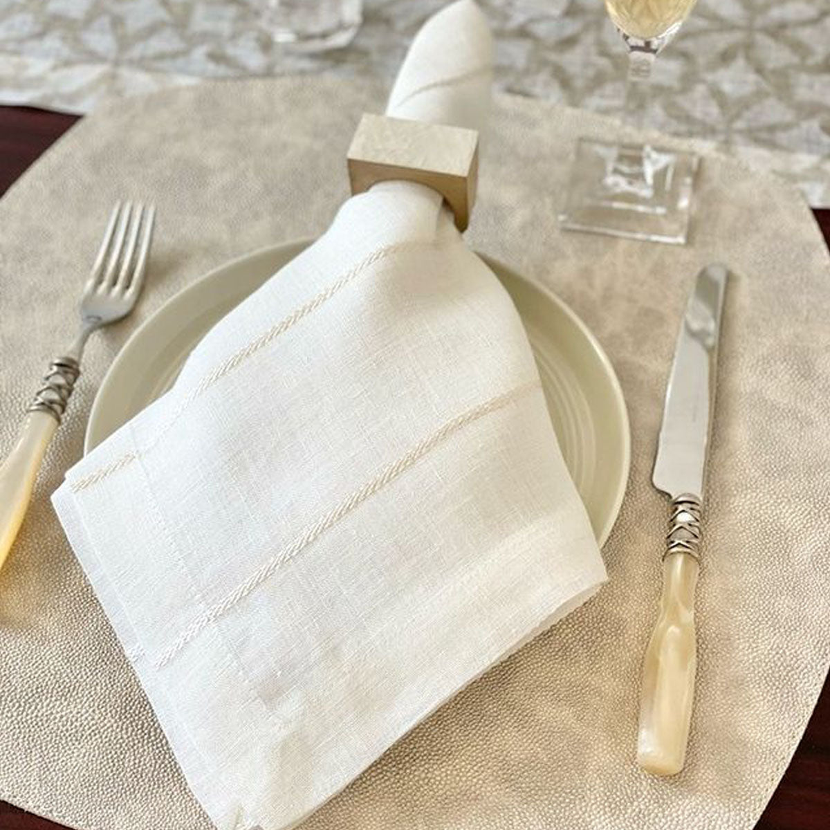 Bodrum Metallic Thread Napkins — Bodrum collection image 4