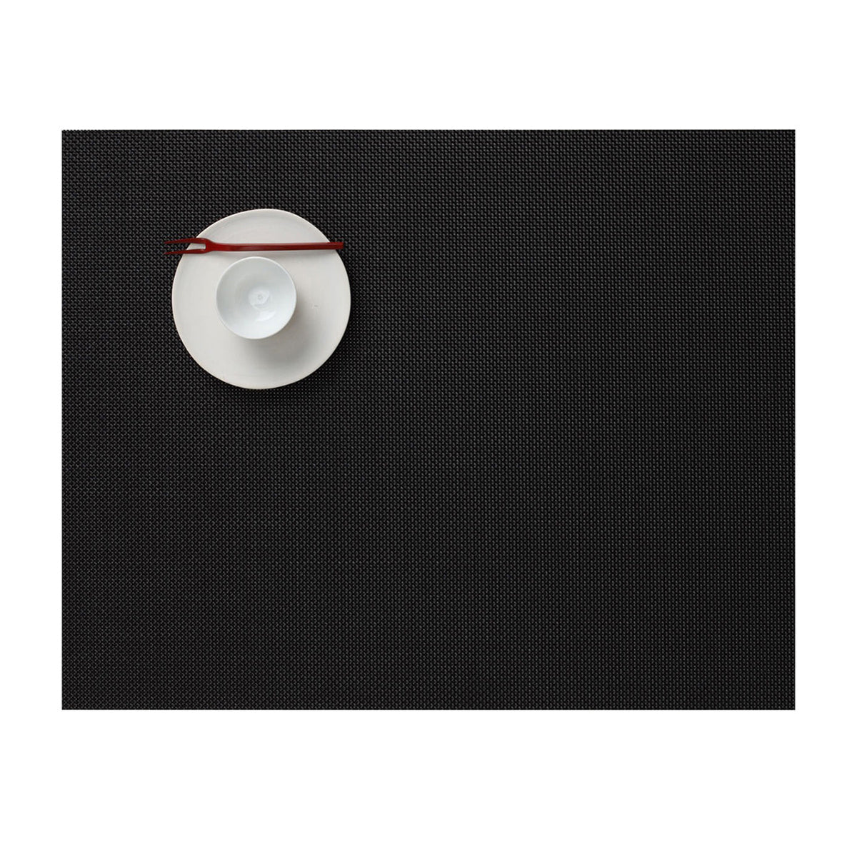 Mini Basketweave Placemats - Black