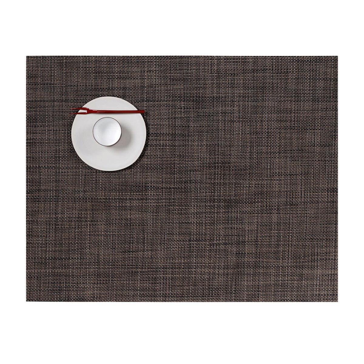 Mini Basketweave Placemat Samples - Dark Walnut