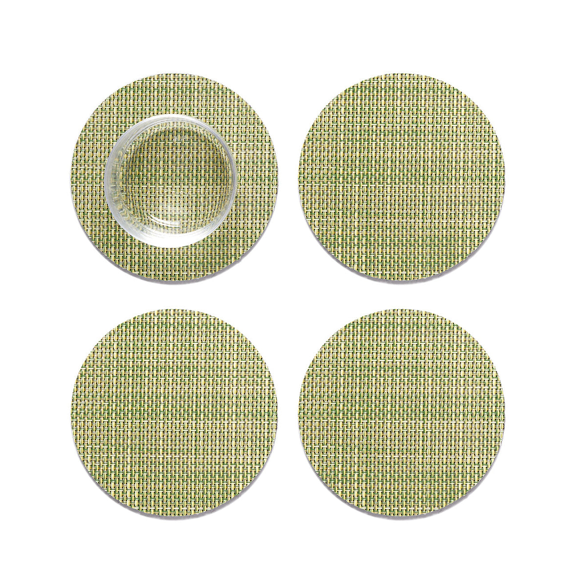 Mini Basketweave Coasters - Dill