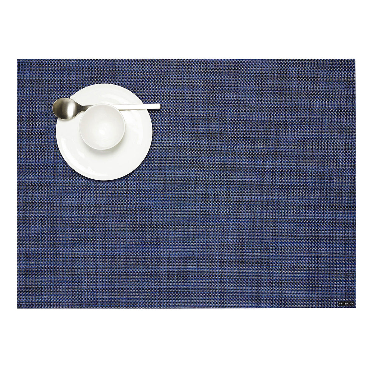 Mini Basketweave Placemats - Indigo