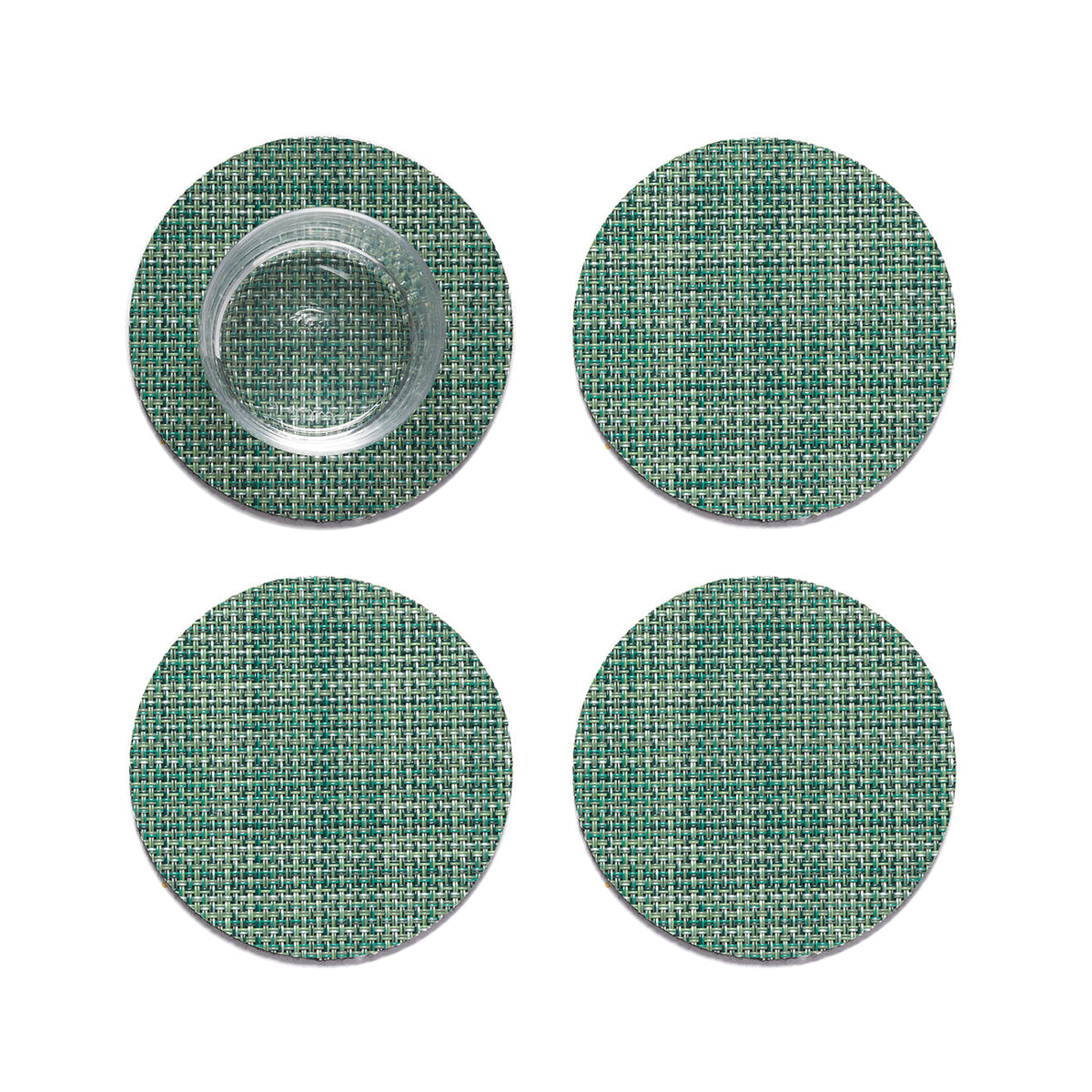 Mini Basketweave Coasters - Ivy