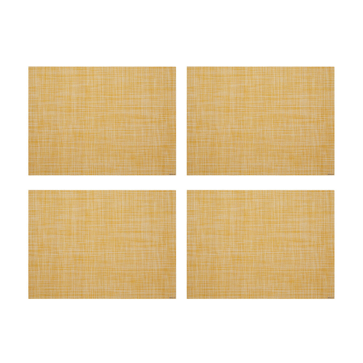 Mini Basketweave Placemats - Ochre