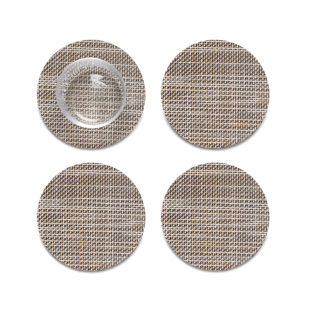 Mini Basketweave Coasters - Soapstone