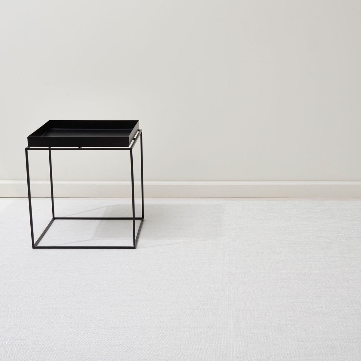 Mini Basketweave Rugs - White