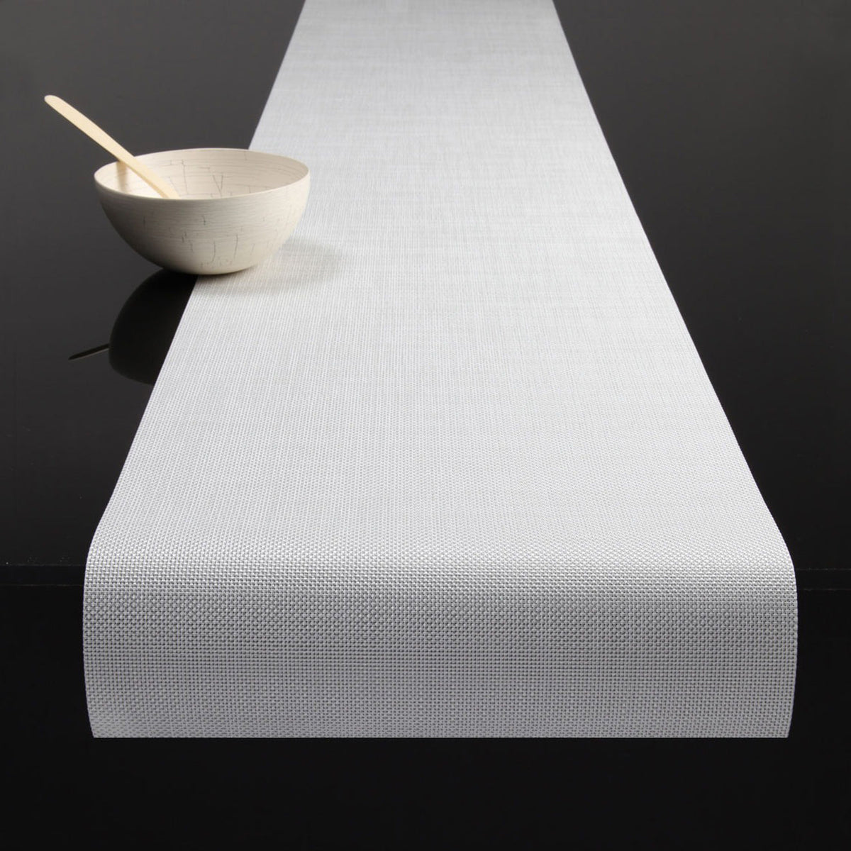 Mini Basketweave Table Runners - White