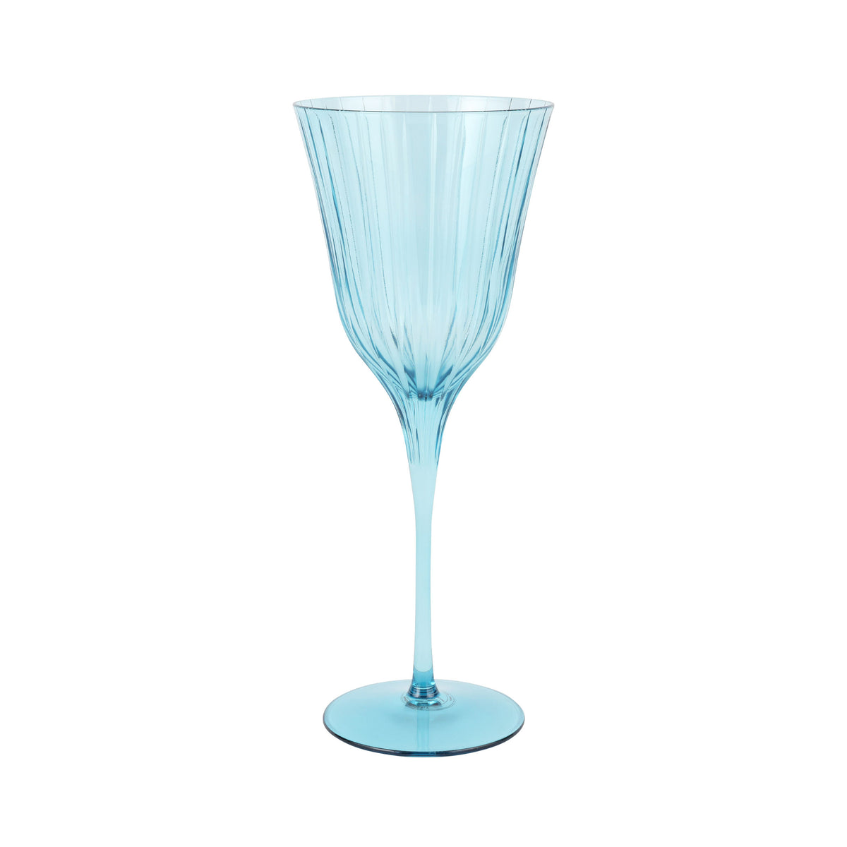 Natalia Teal Water Glass
