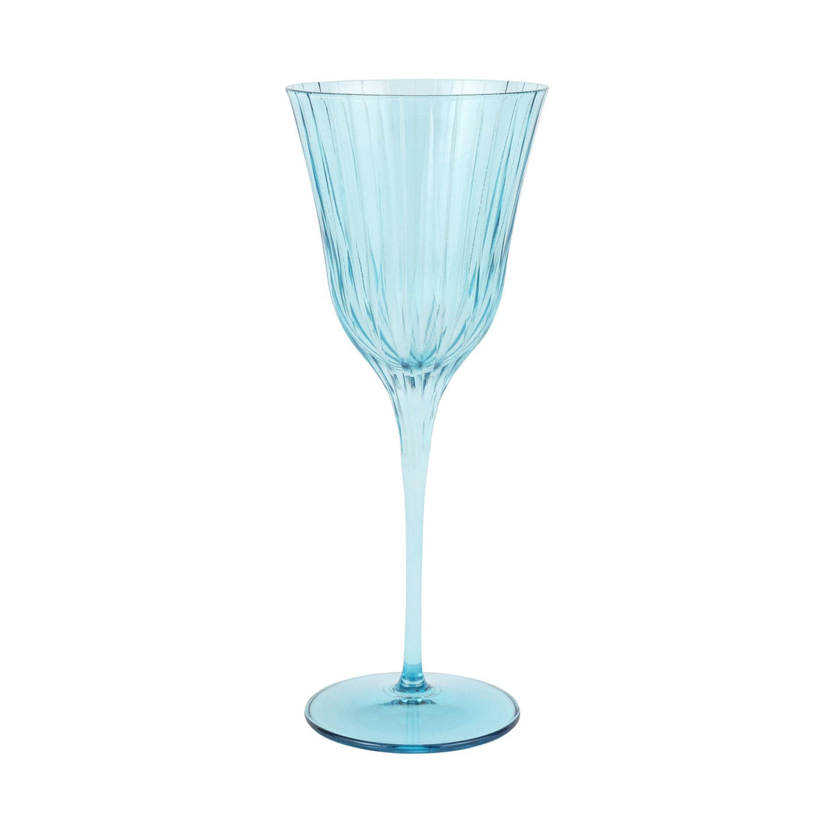 Natalia Teal Wine Glass