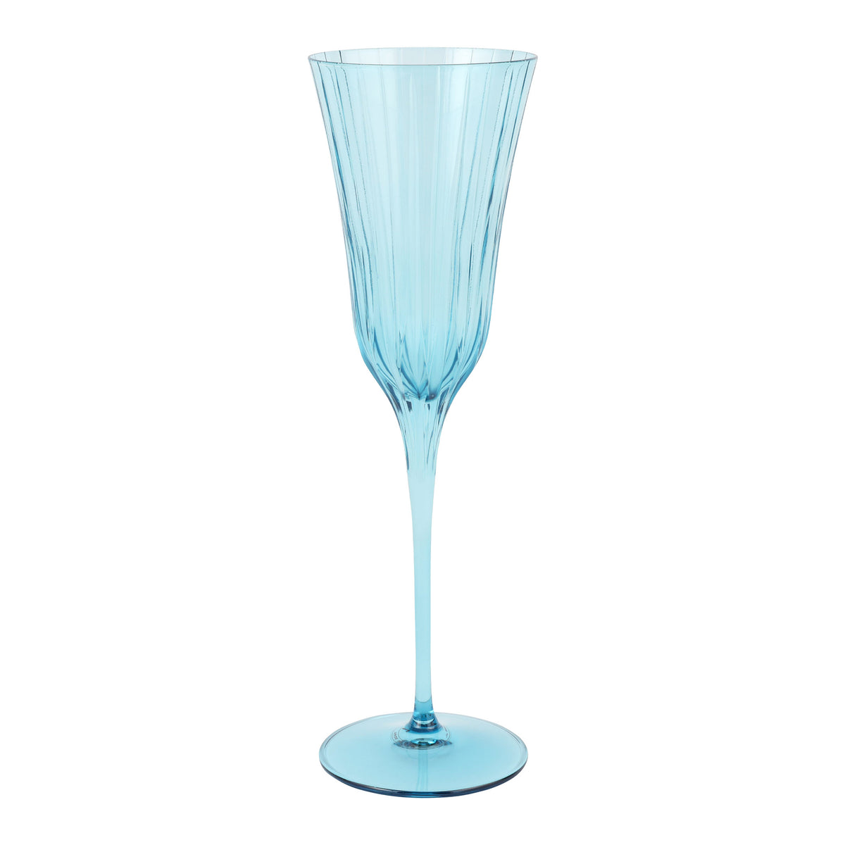Natalia Teal Champagne Glass