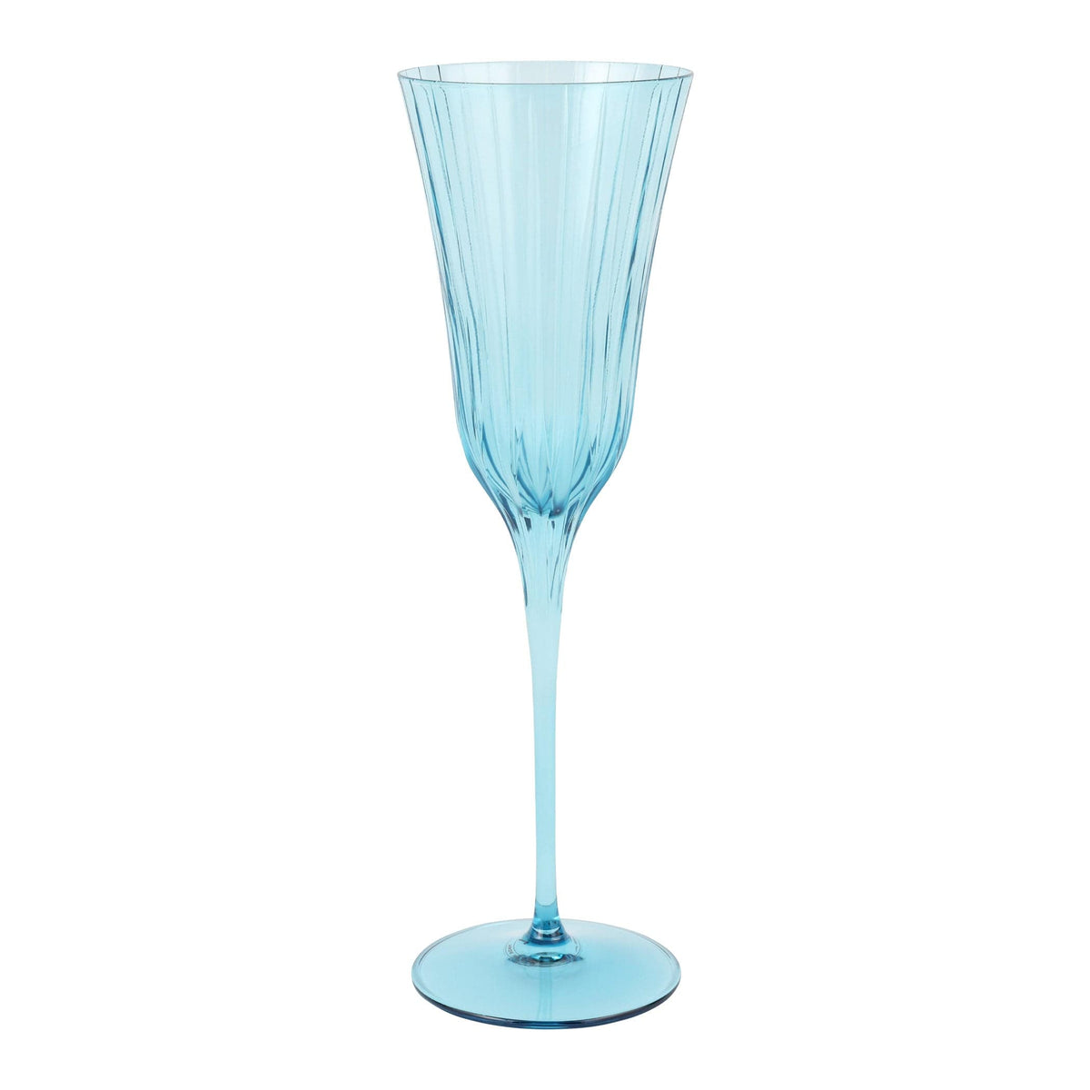 Natalia Teal Champagne Glass