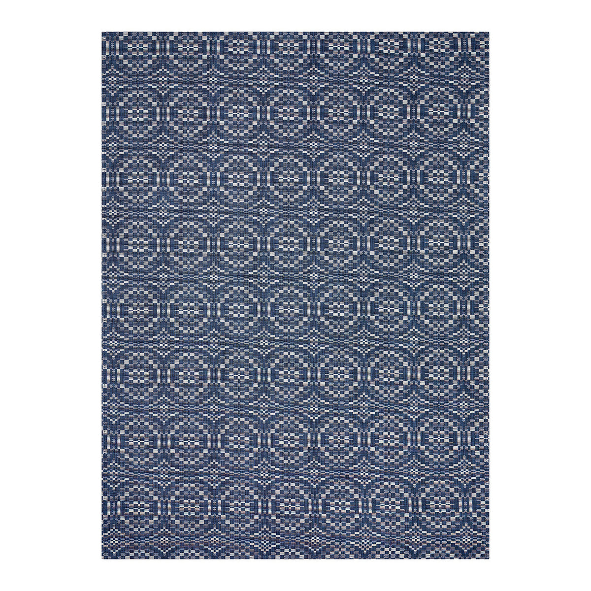 Overshot Rugs - Denim
