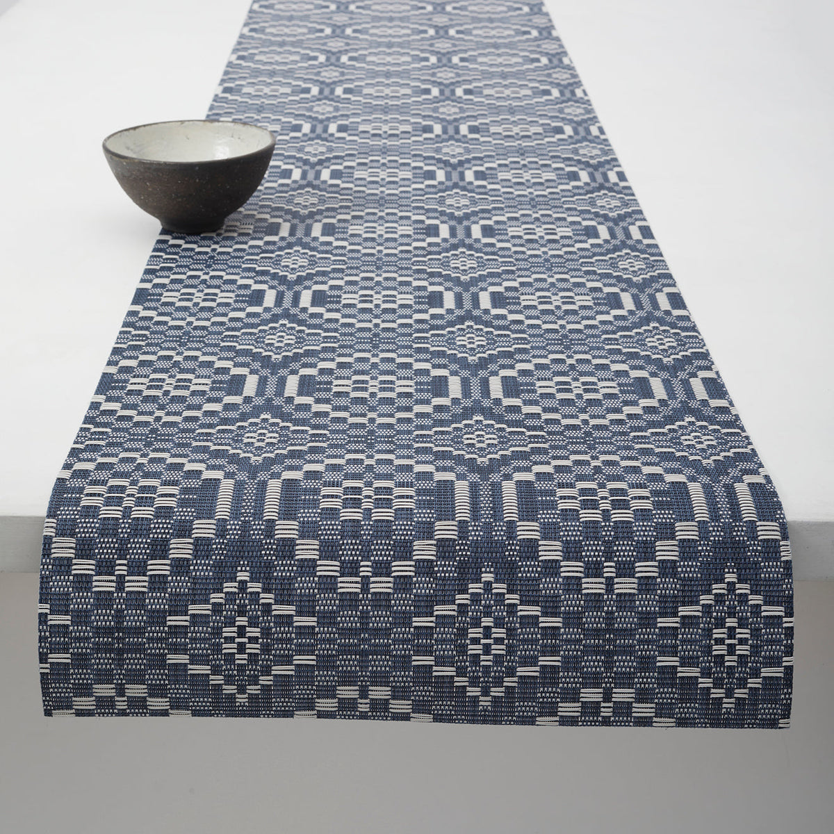 Overshot Table Runners - Denim