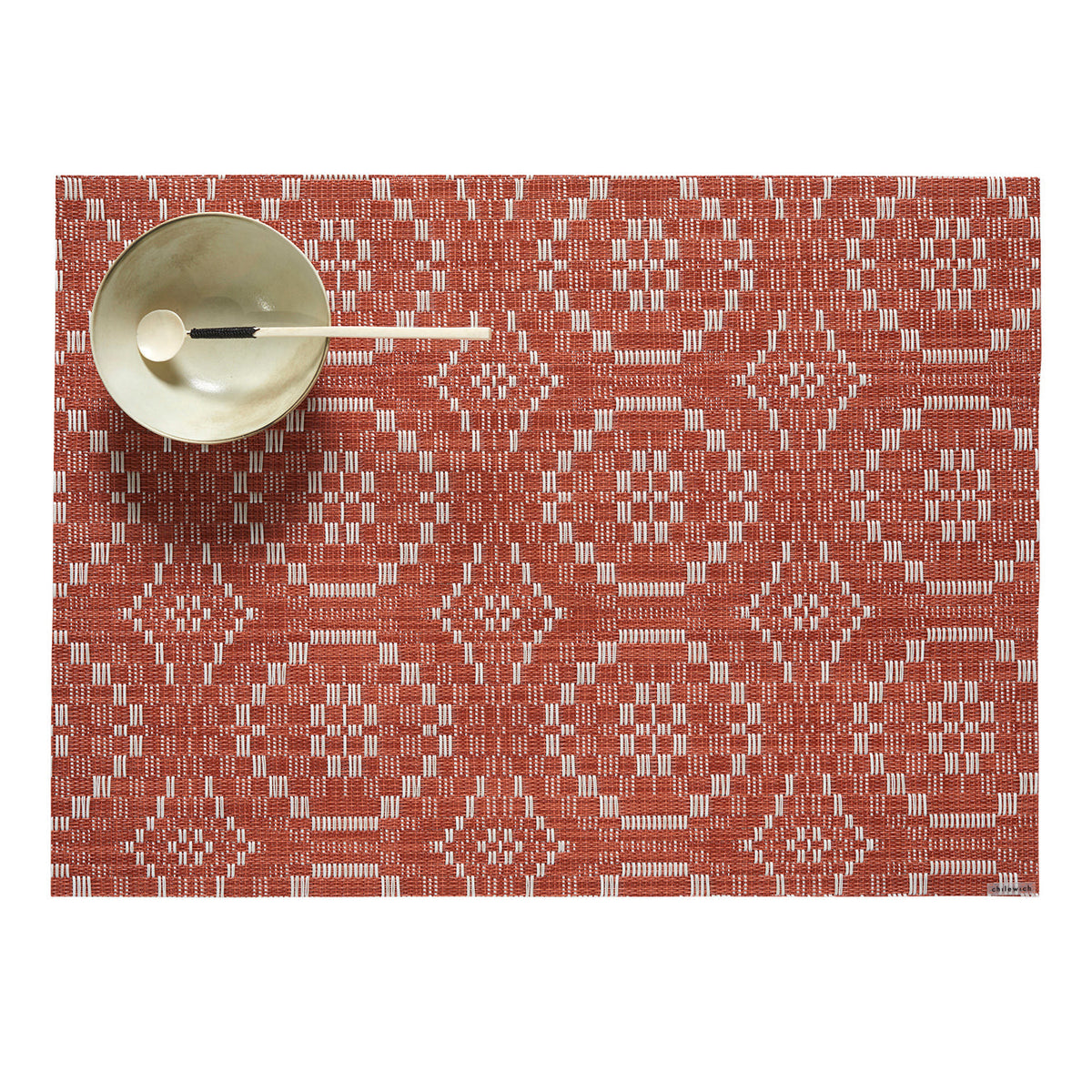 Overshot Placemats - Paprika