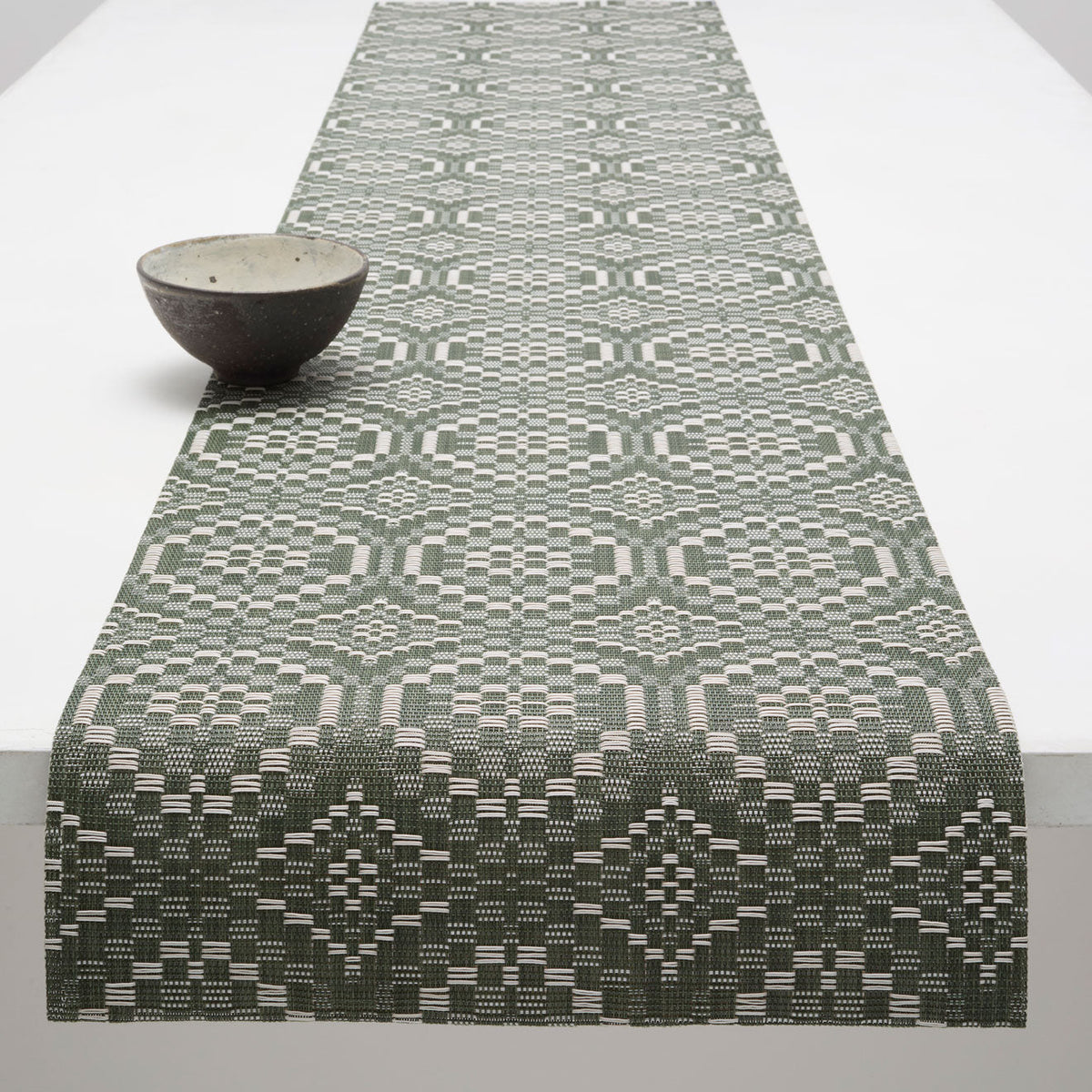 Overshot Table Runners - Thyme