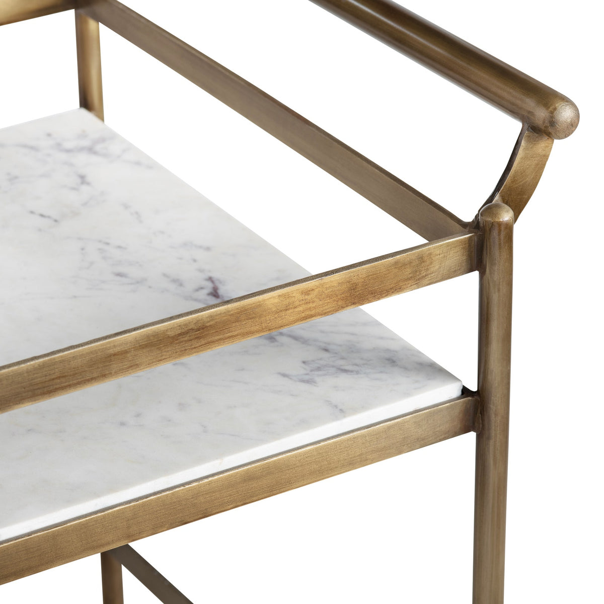 French Salon Marble Service Cart