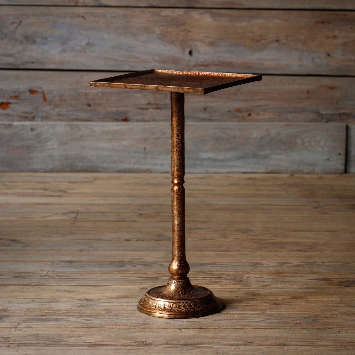 French Salon Antique Brass Side Table