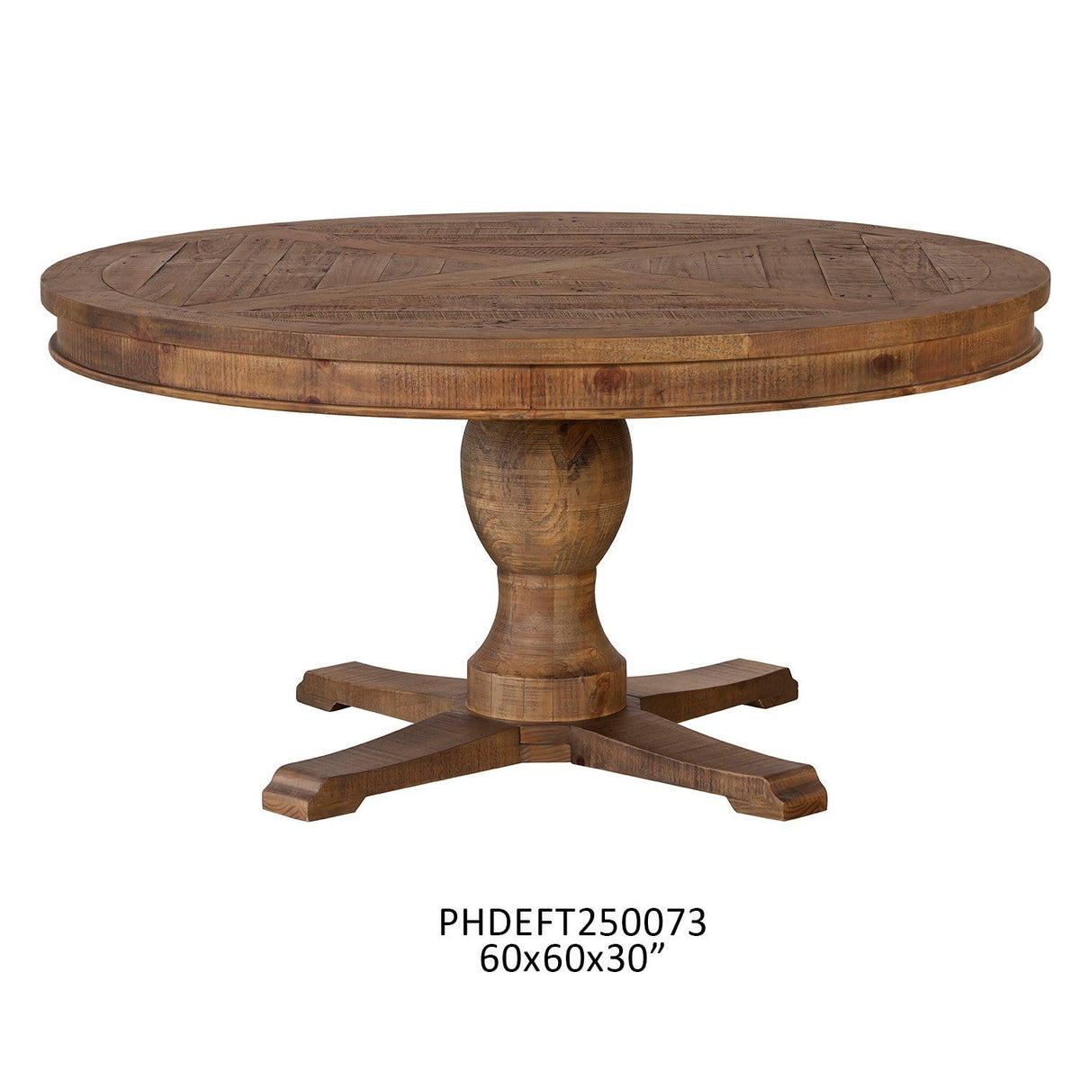 Jefferson Round Table with Walnut Finish