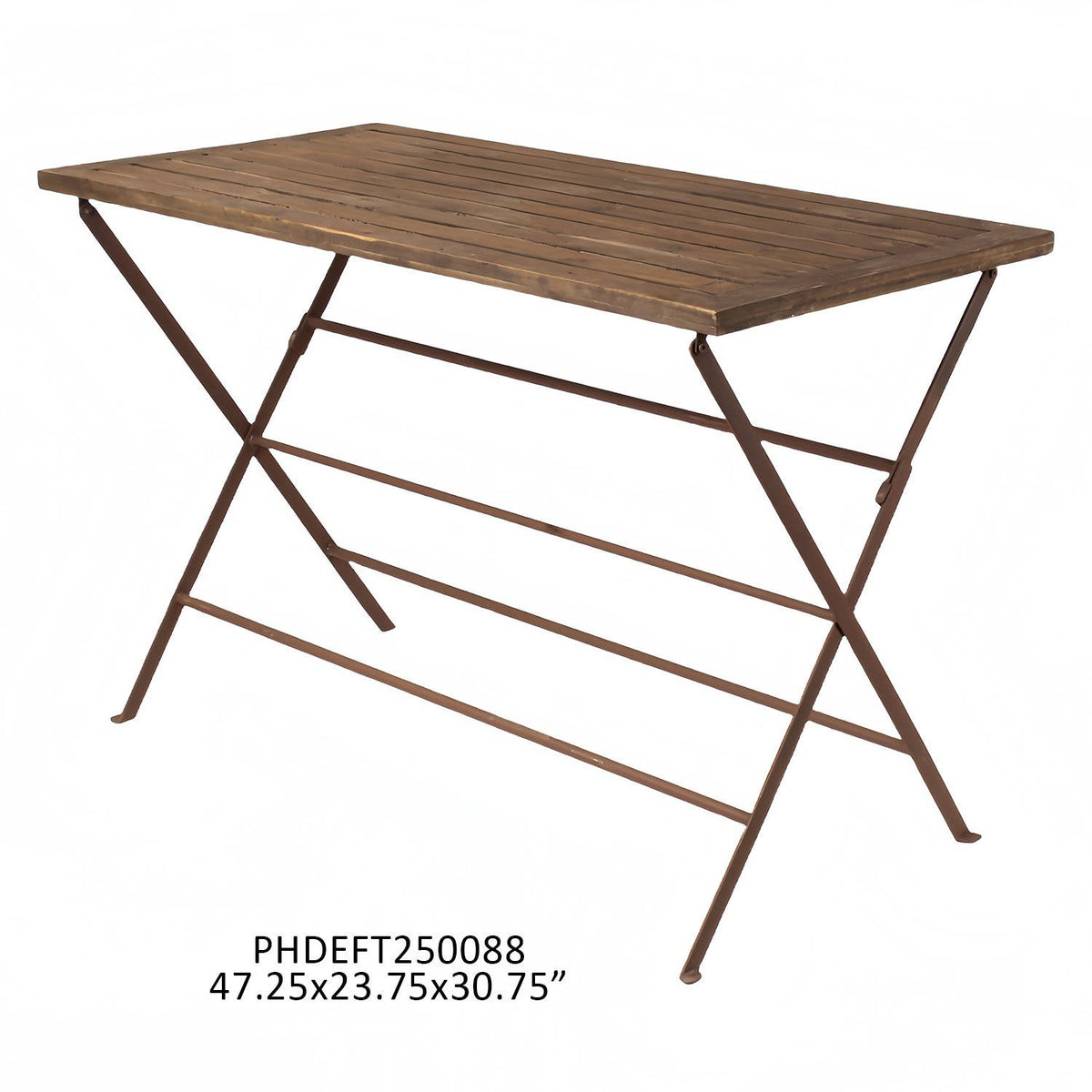 St. Helena Wood and Iron Winery Table