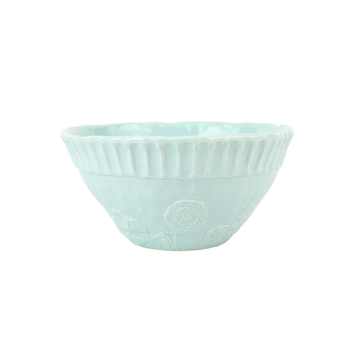 Pietra Fiori Aqua Serving Bowl