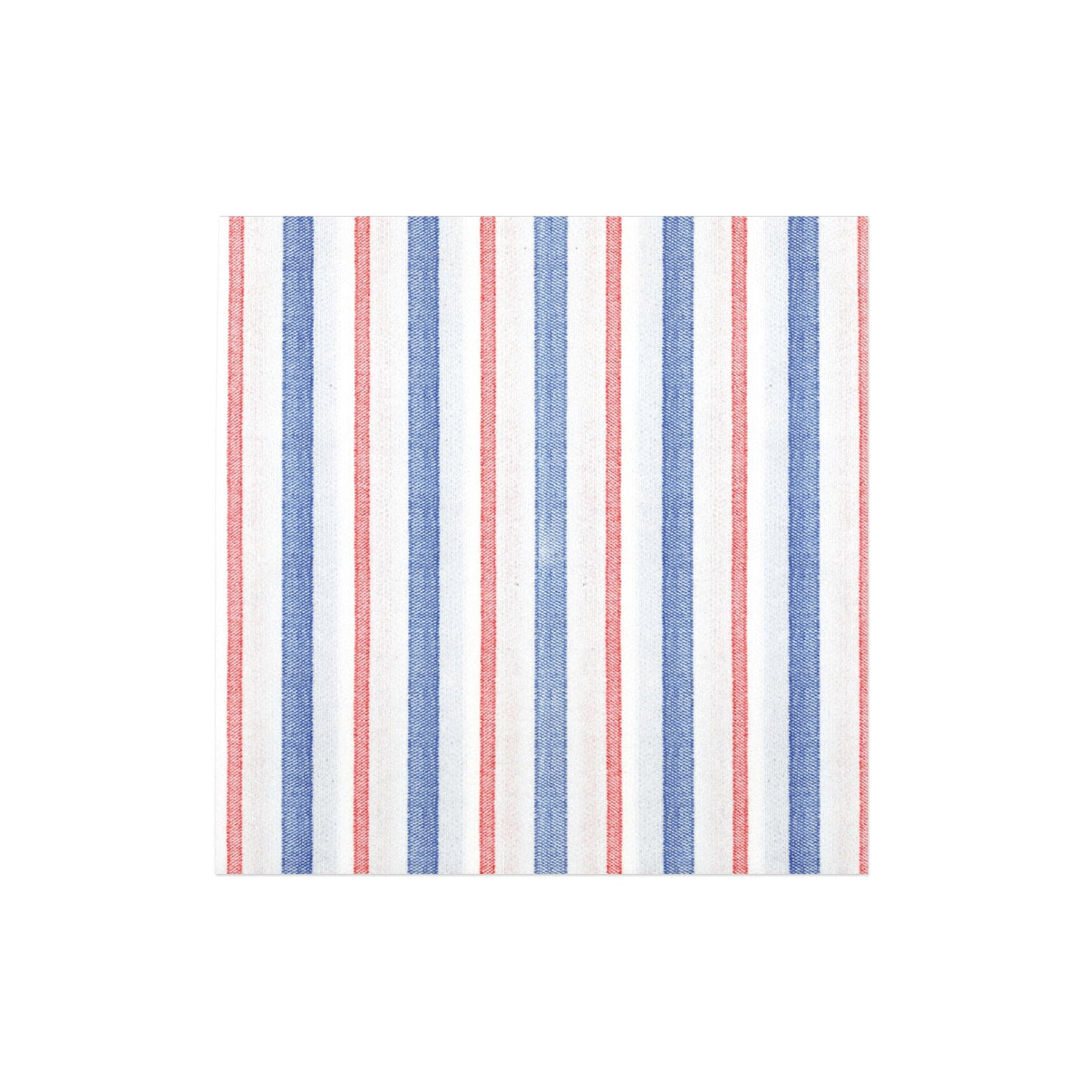 Papersoft Napkins Americana Stripe Dinner Napkins - White / Pack of 20