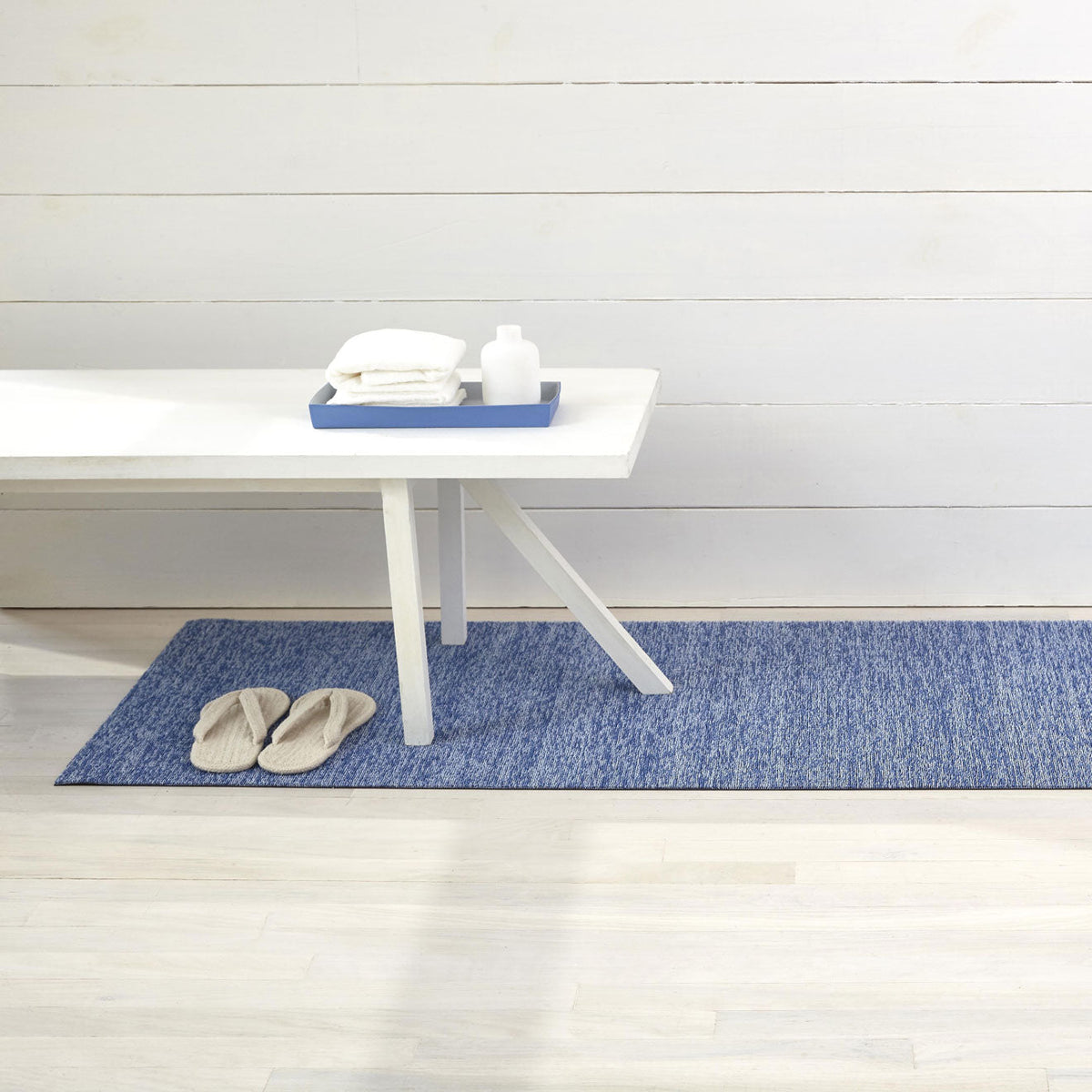 Heathered Shag Mats - Cornflower