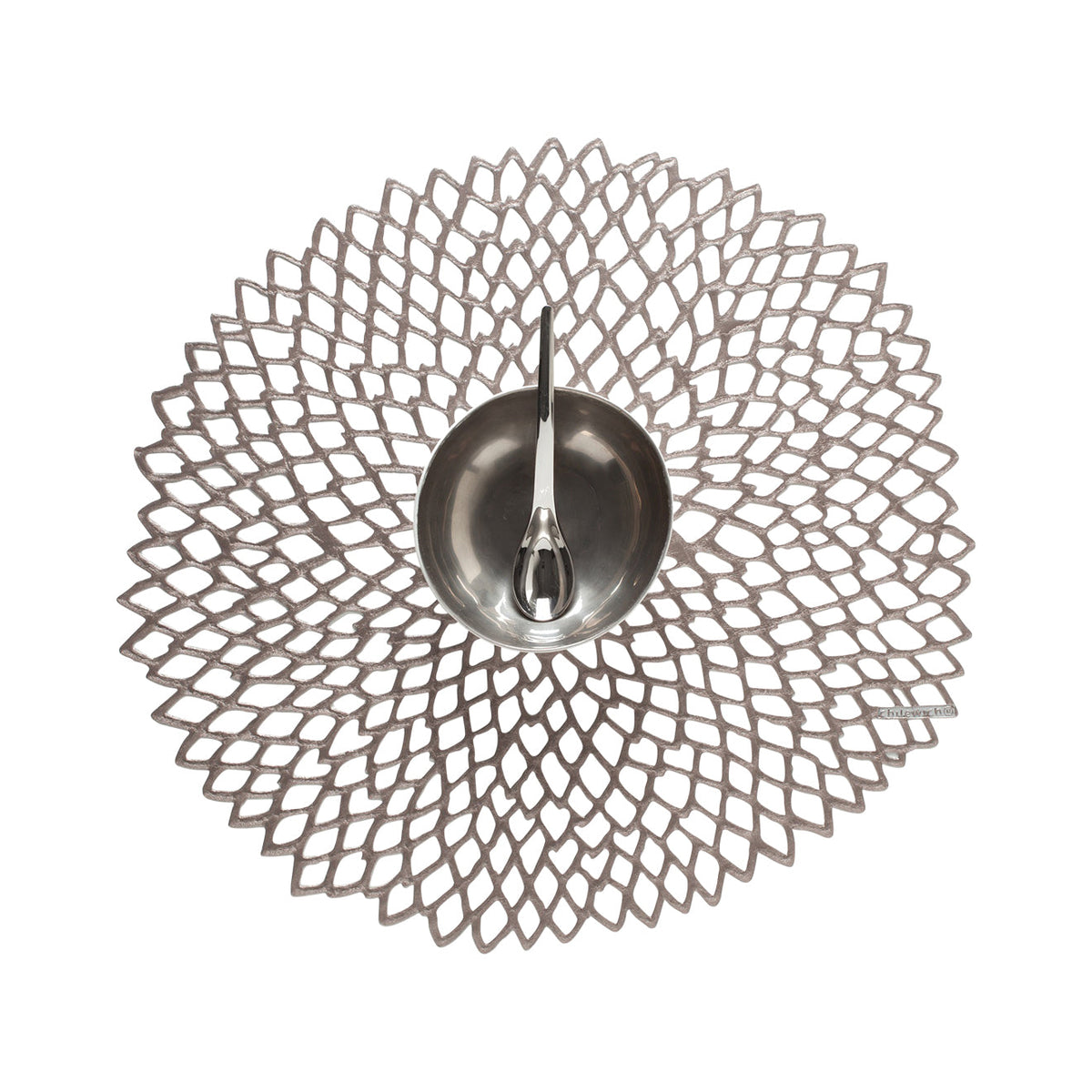 Dahlia Placemats - Gunmetal
