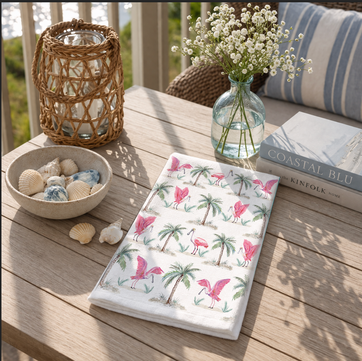 Roseate Spoonbill Tea Towel — photo 2