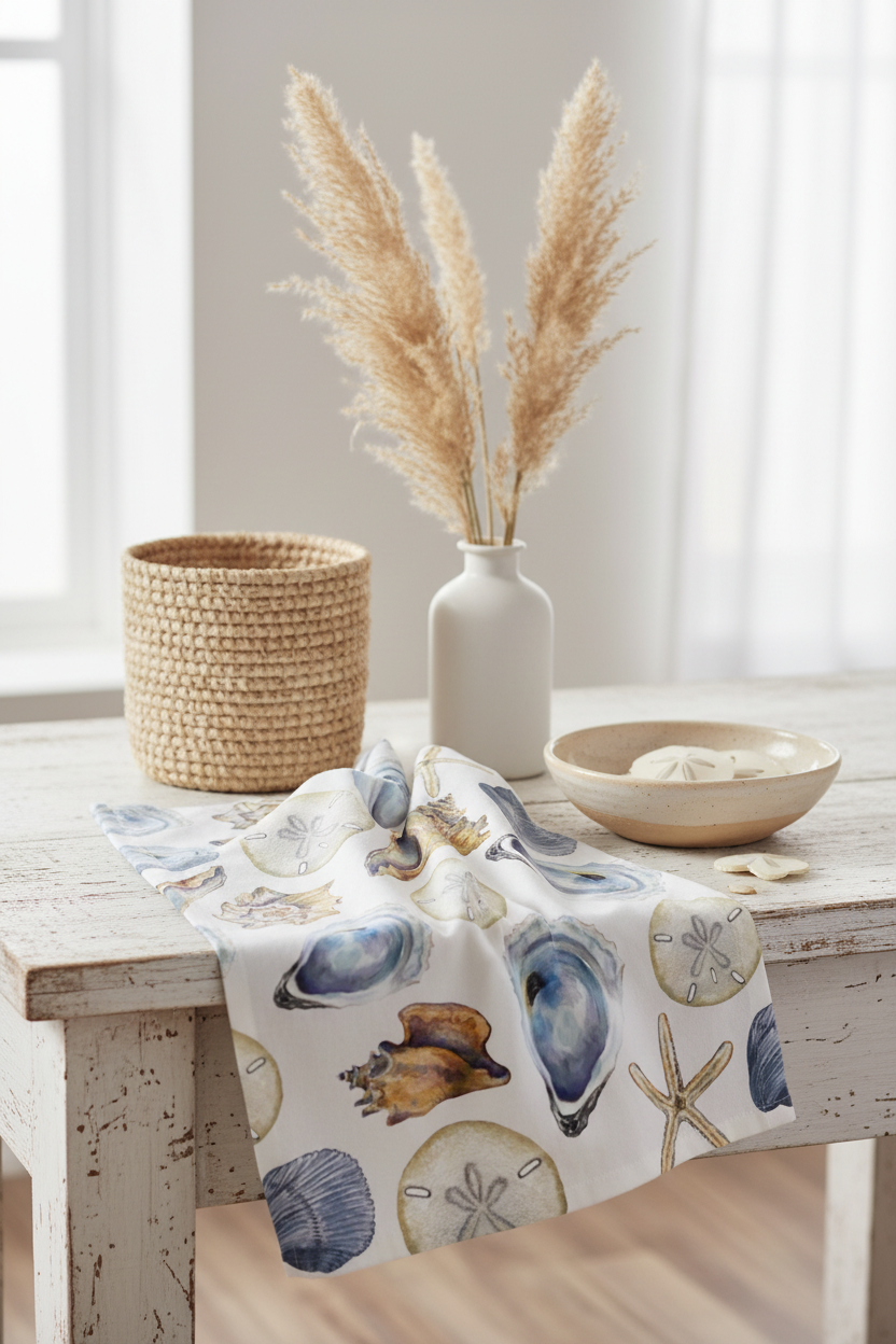 Seashell Tea Towel — photo 1