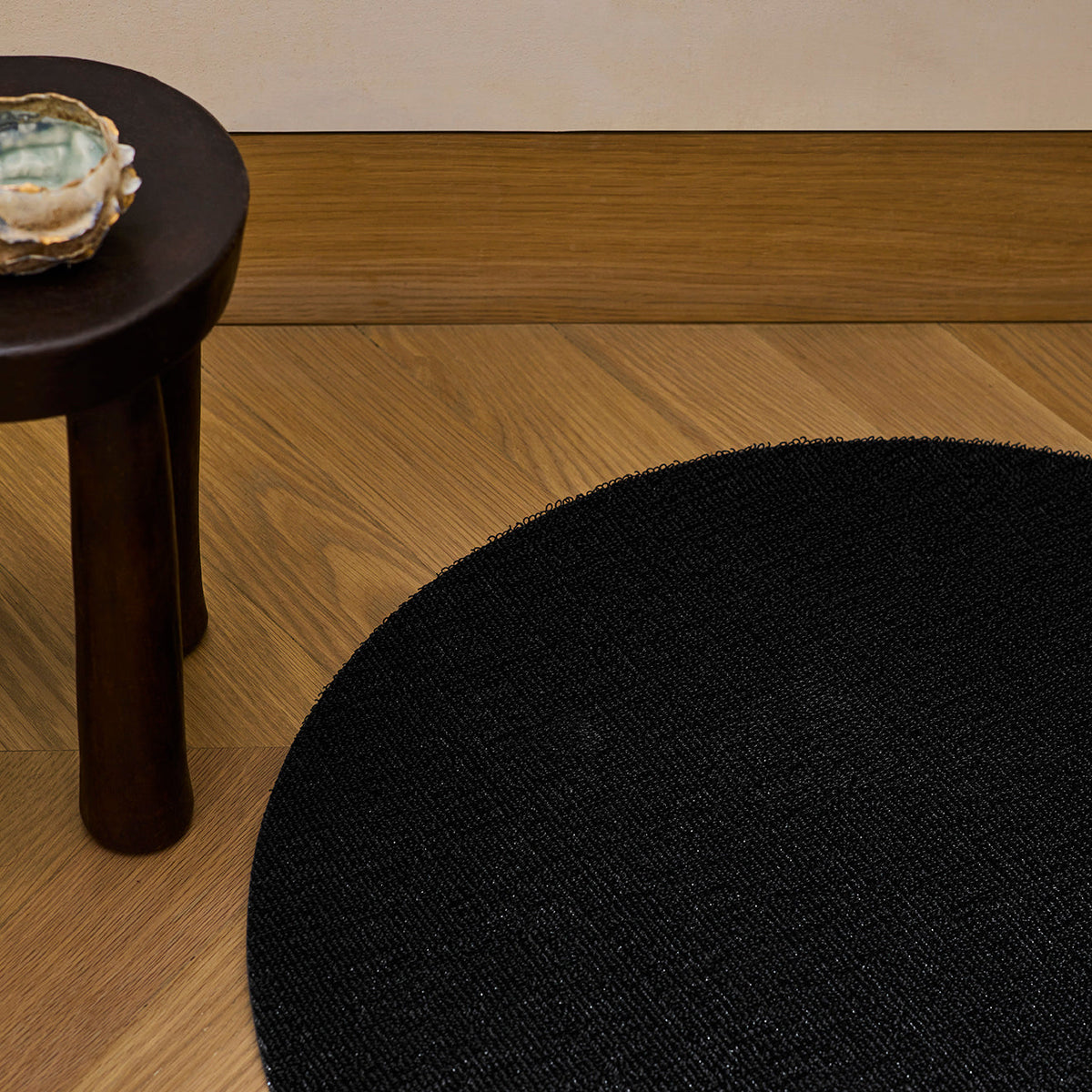 Solid Shag Mats - Black