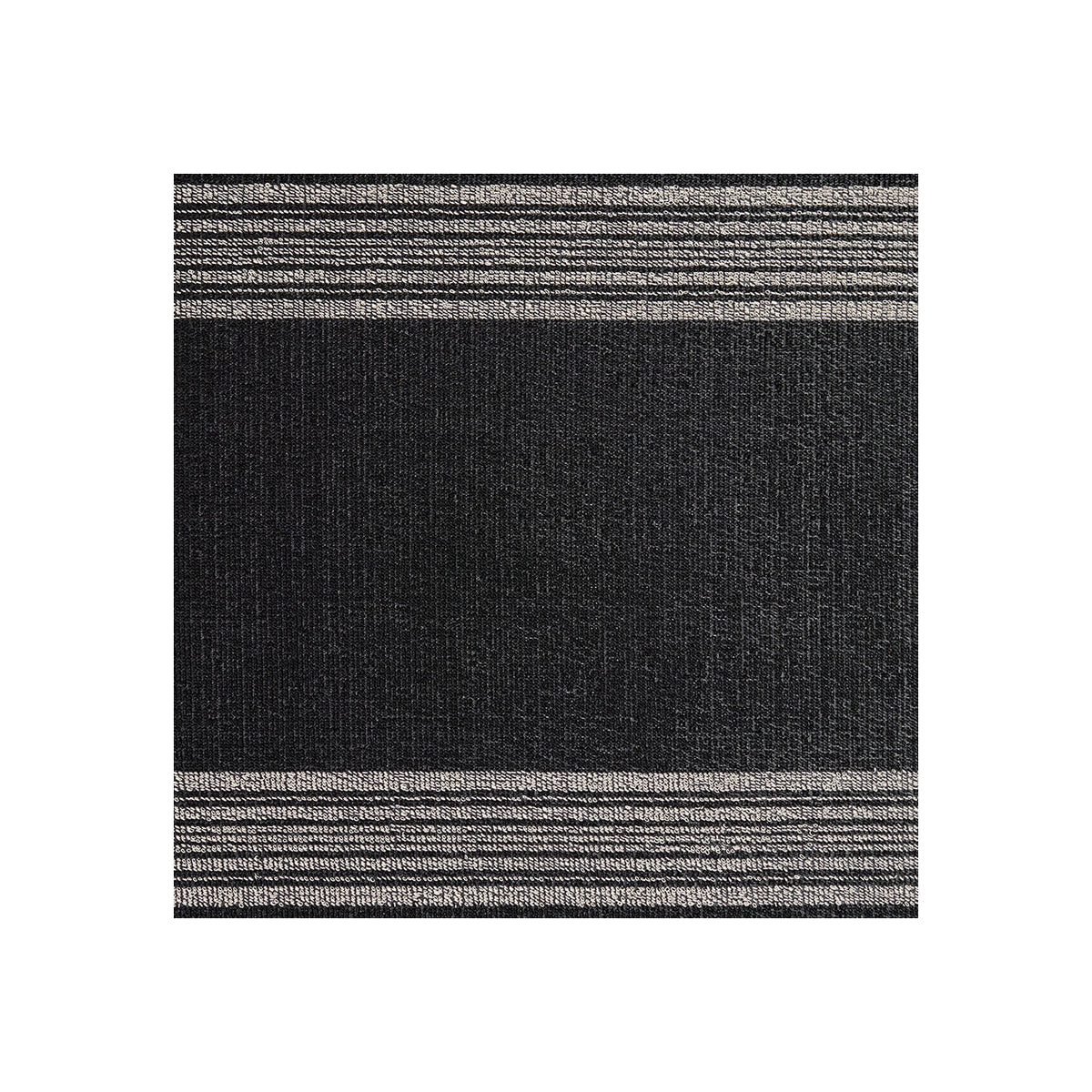 Relay Stripe Shag Mat Samples - Coal