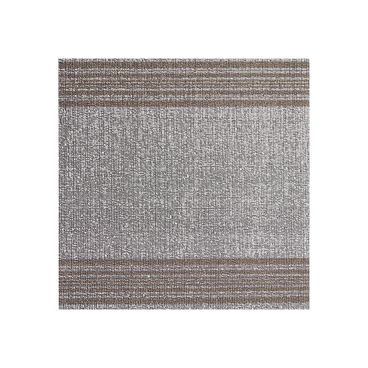 Relay Stripe Shag Mat Samples - Ivory