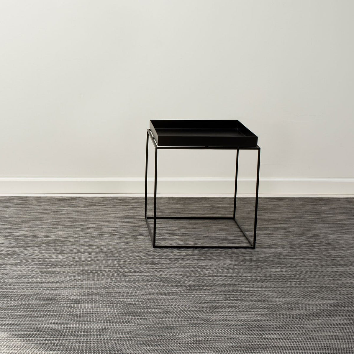 Mini Basketweave Rugs - Light Grey