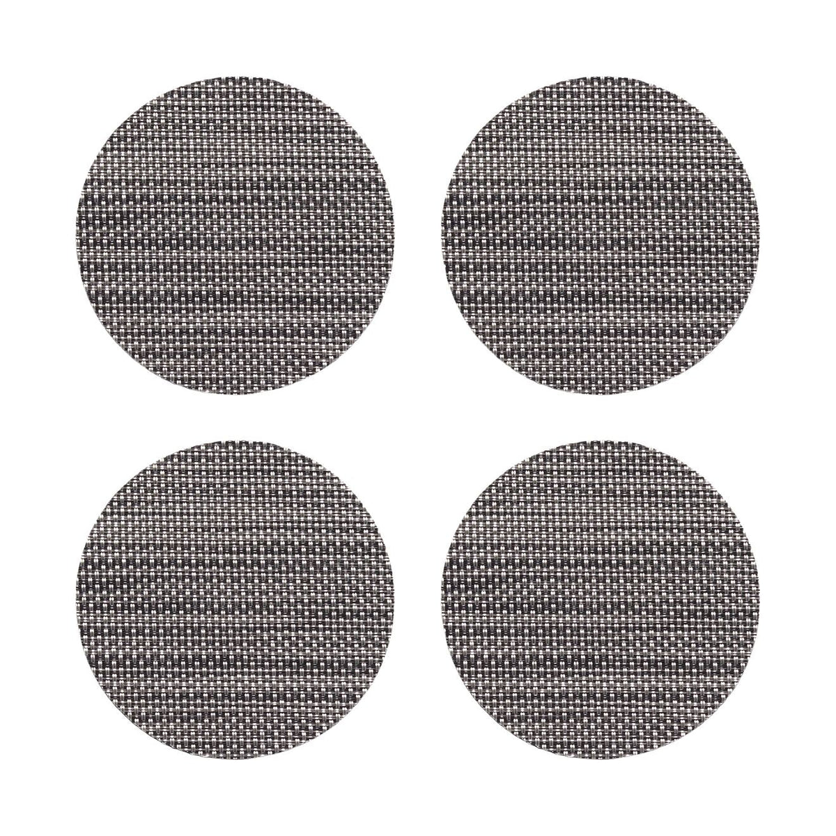 Mini Basketweave Coasters - Light Grey