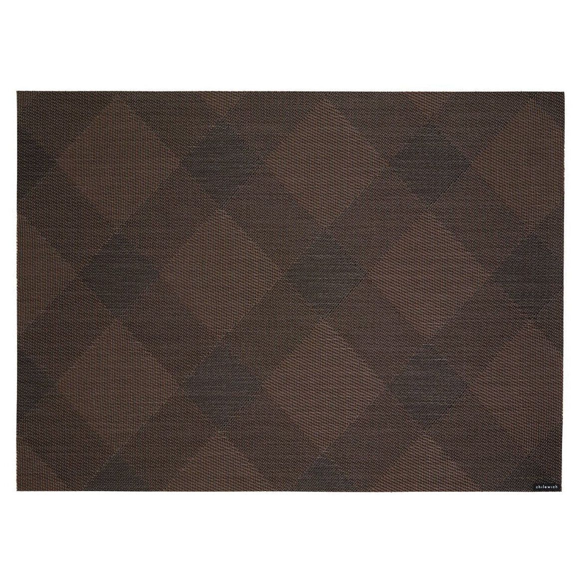 Diagonal Plaid Placemats - Deep Brown
