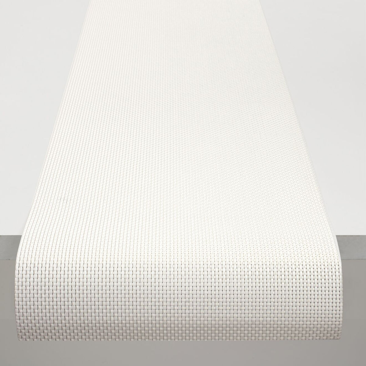 Basketweave Table Runners - White