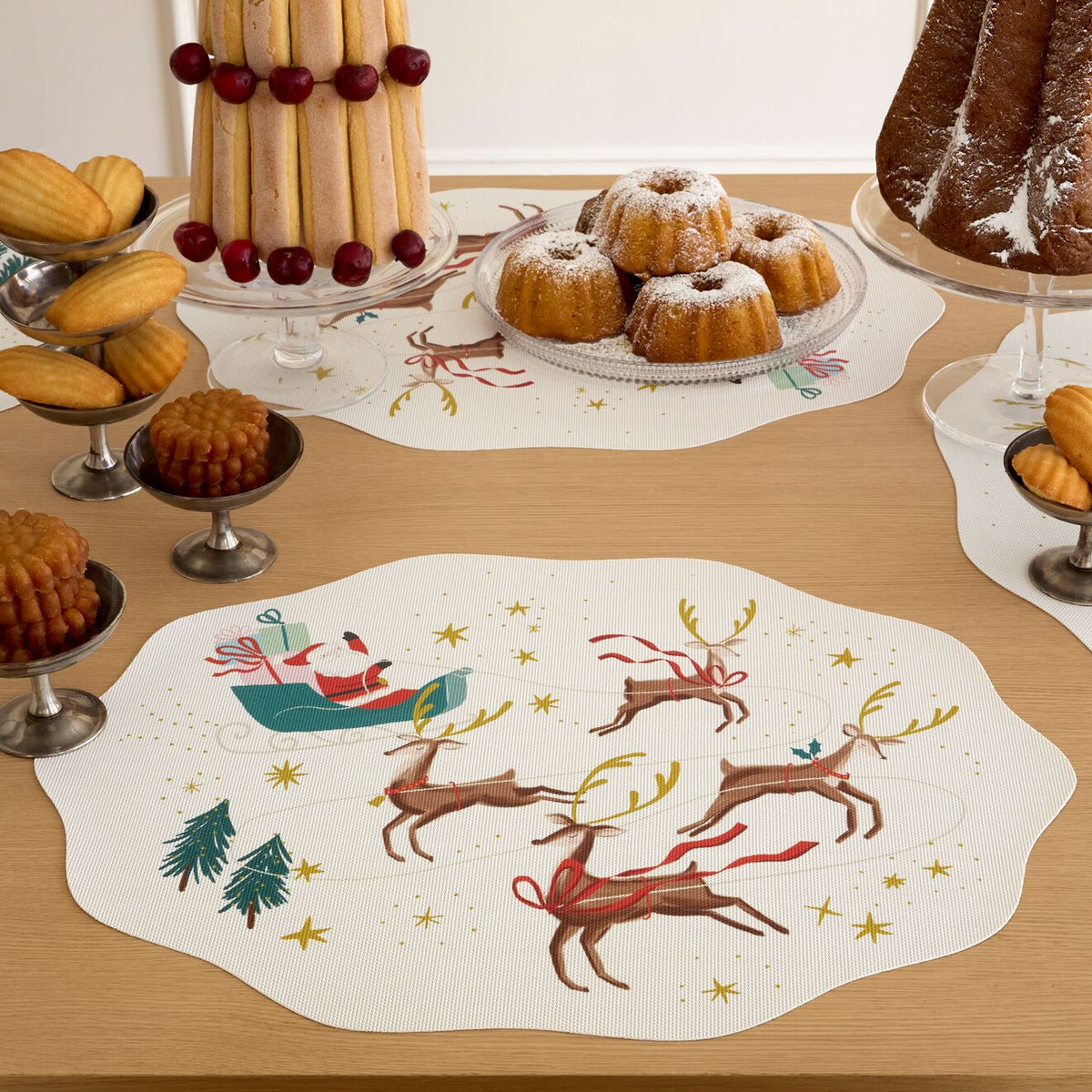 Santa Sleigh Placemat - Multi