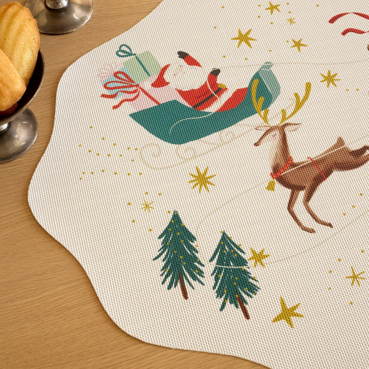 Santa Sleigh Placemat - Multi