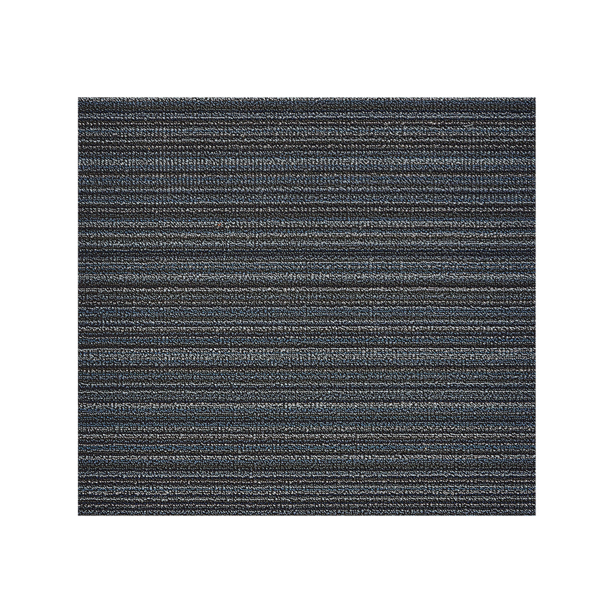 Skinny Stripe Shag Mat Samples - Blue