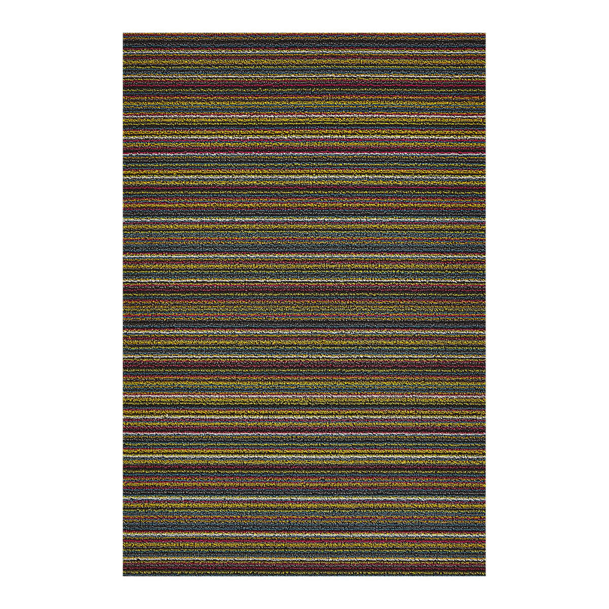 Skinny Stripe Shag Mats - Bright Multi