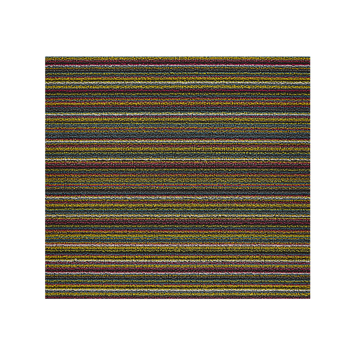 Skinny Stripe Shag Mat Samples - Bright Multi