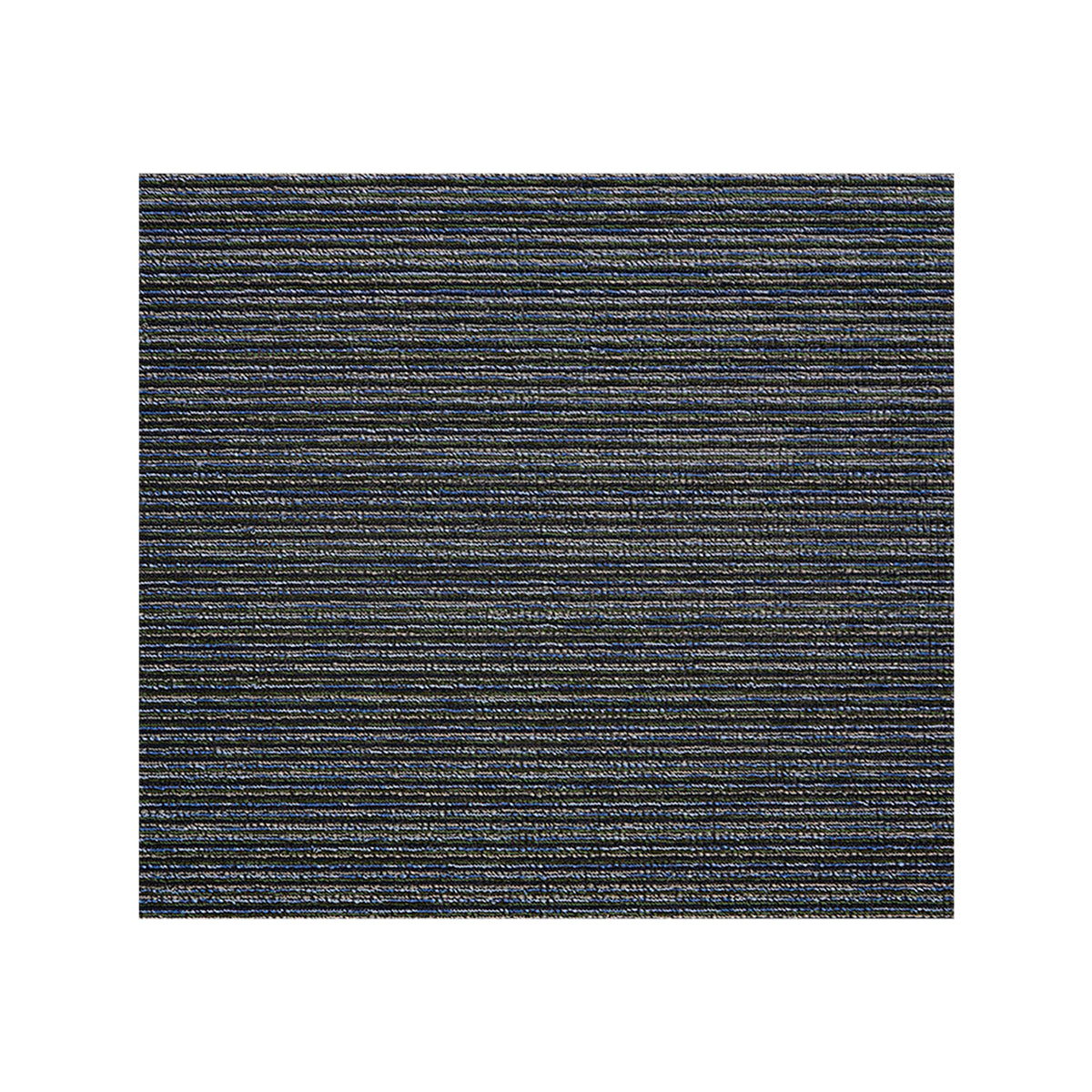 Skinny Stripe Shag Mat Samples - Forest