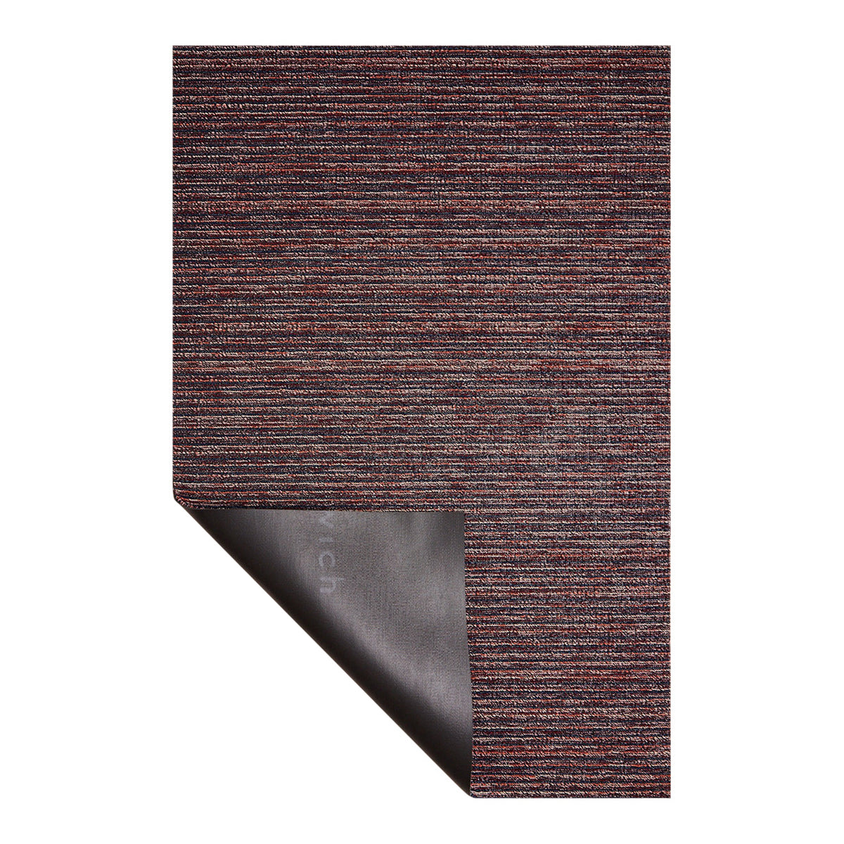 Skinny Stripe Shag Mats - Mulberry