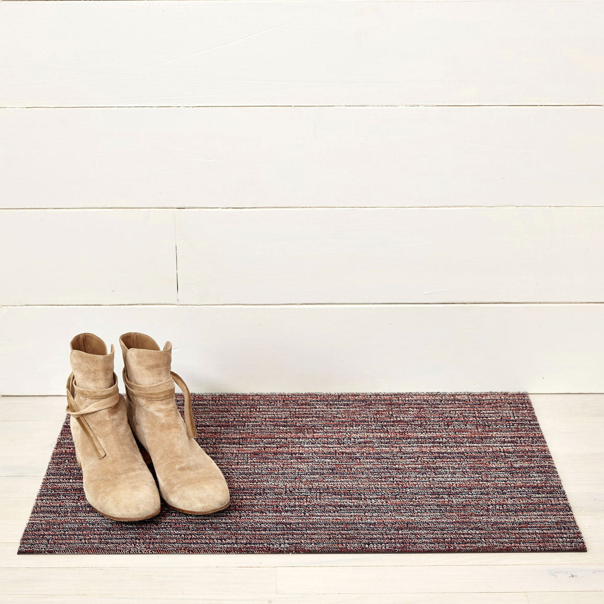 Skinny Stripe Shag Mats - Mulberry
