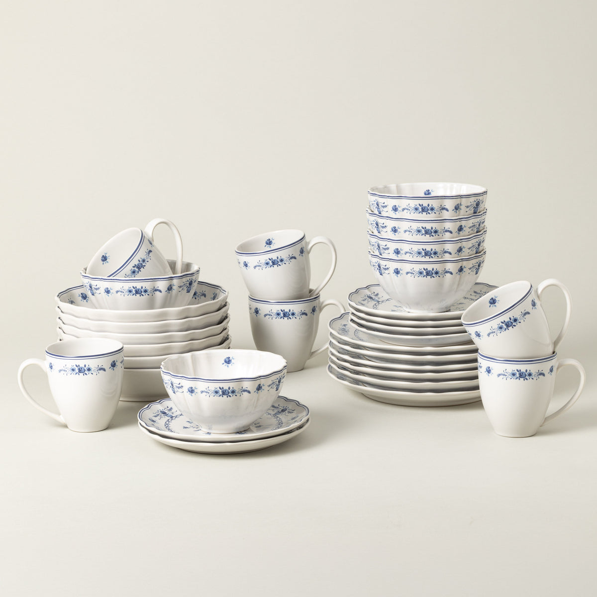 30-Piece Dinnerware Set with Mug Vila