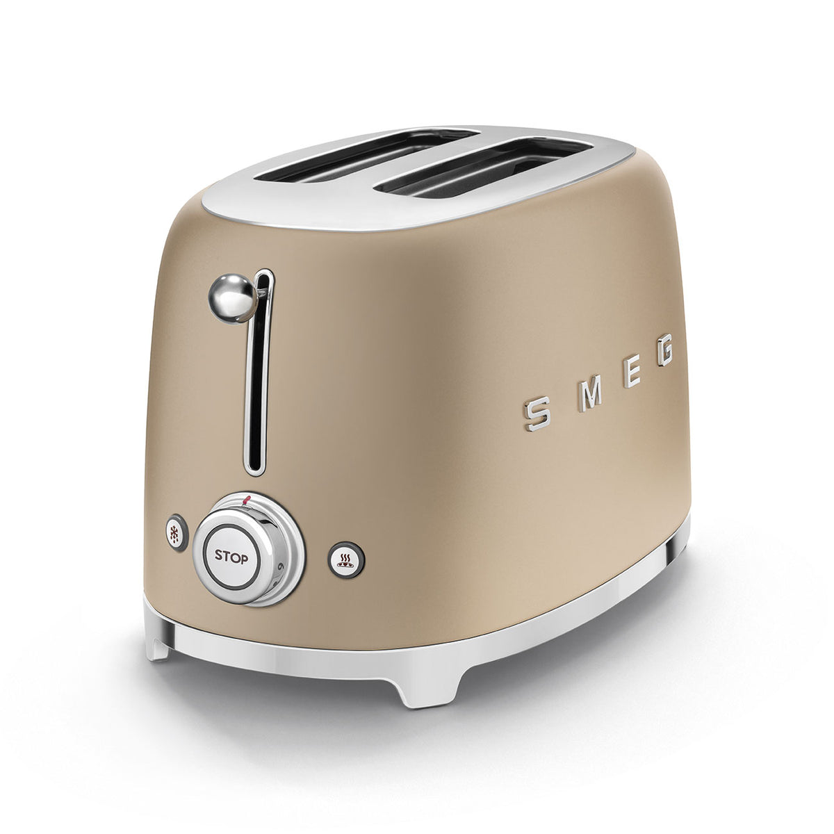 SMEG 2-Slice Toaster (TSF01) – Matte Champagne
