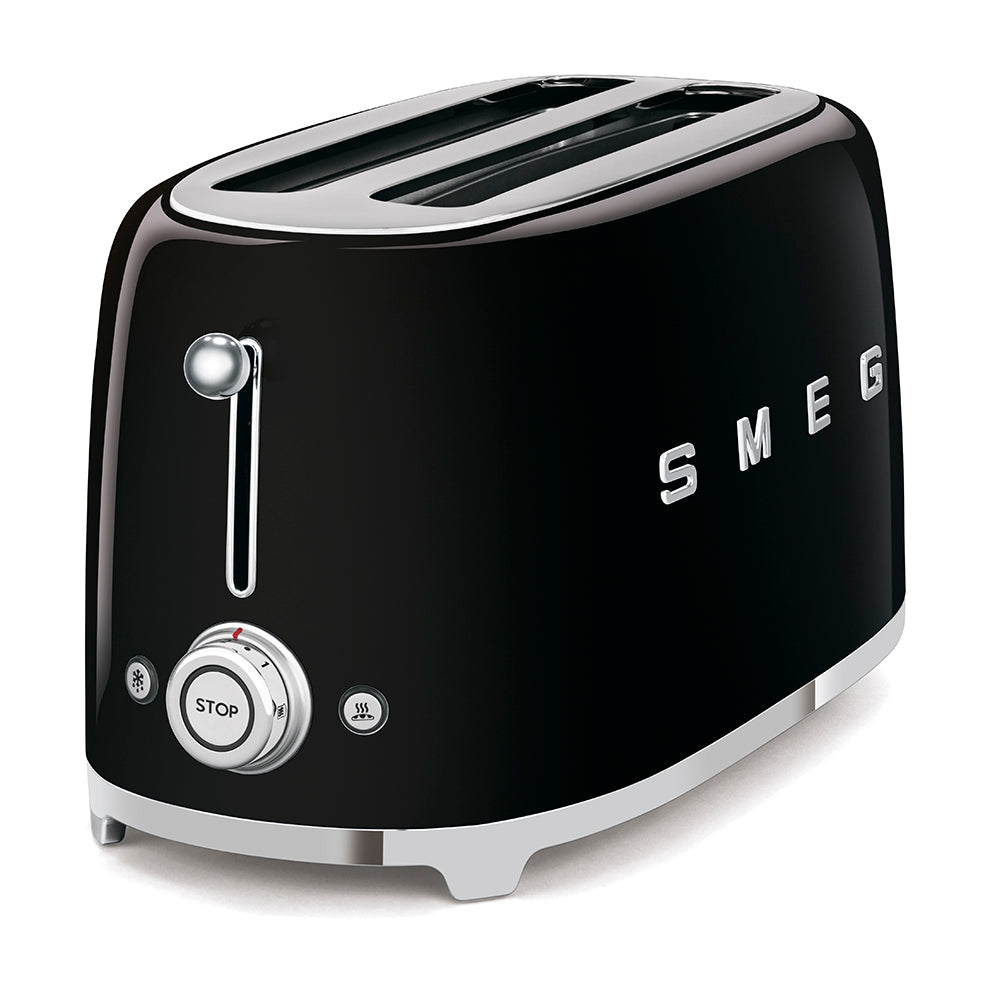 SMEG Long-Slot 4-Slice Toaster (TSF02) – Black