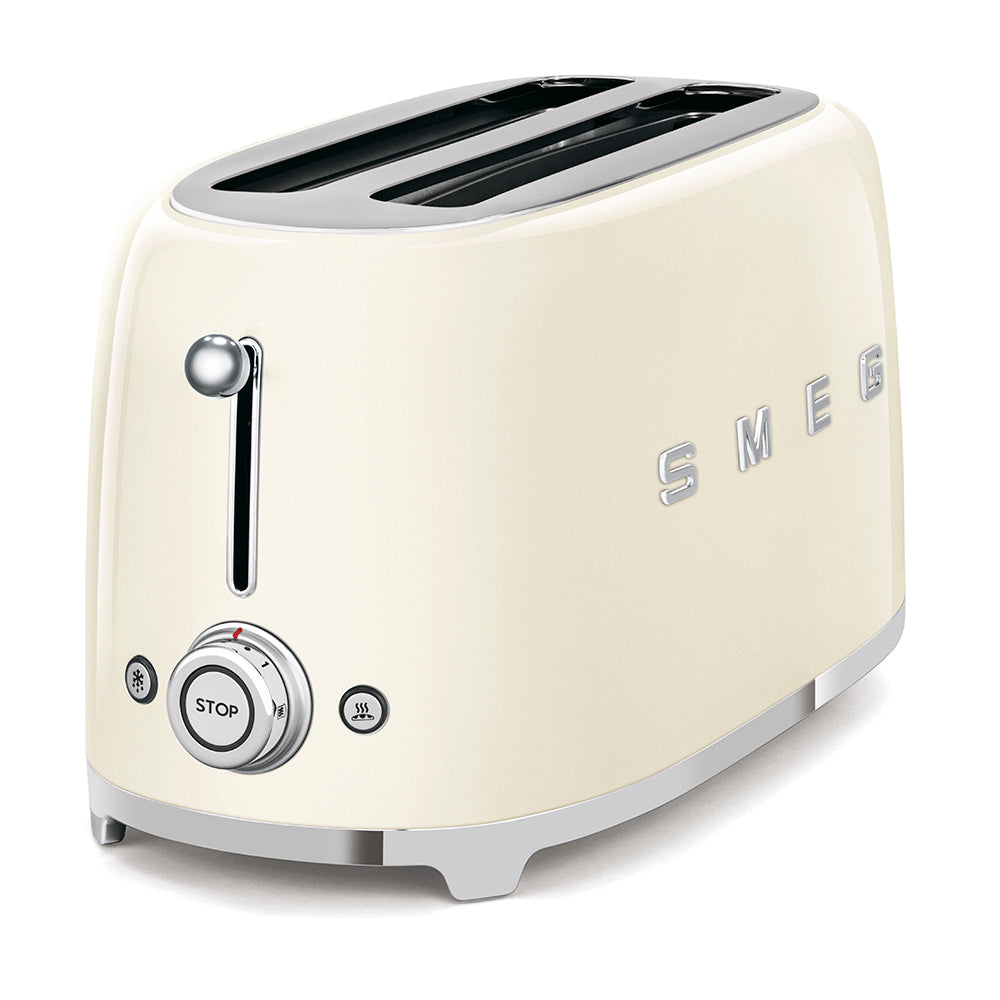 SMEG Long-Slot 4-Slice Toaster (TSF02) – Cream