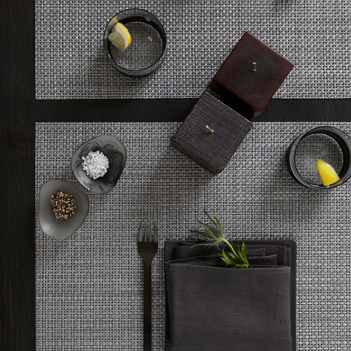 Basketweave Placemats - Shadow